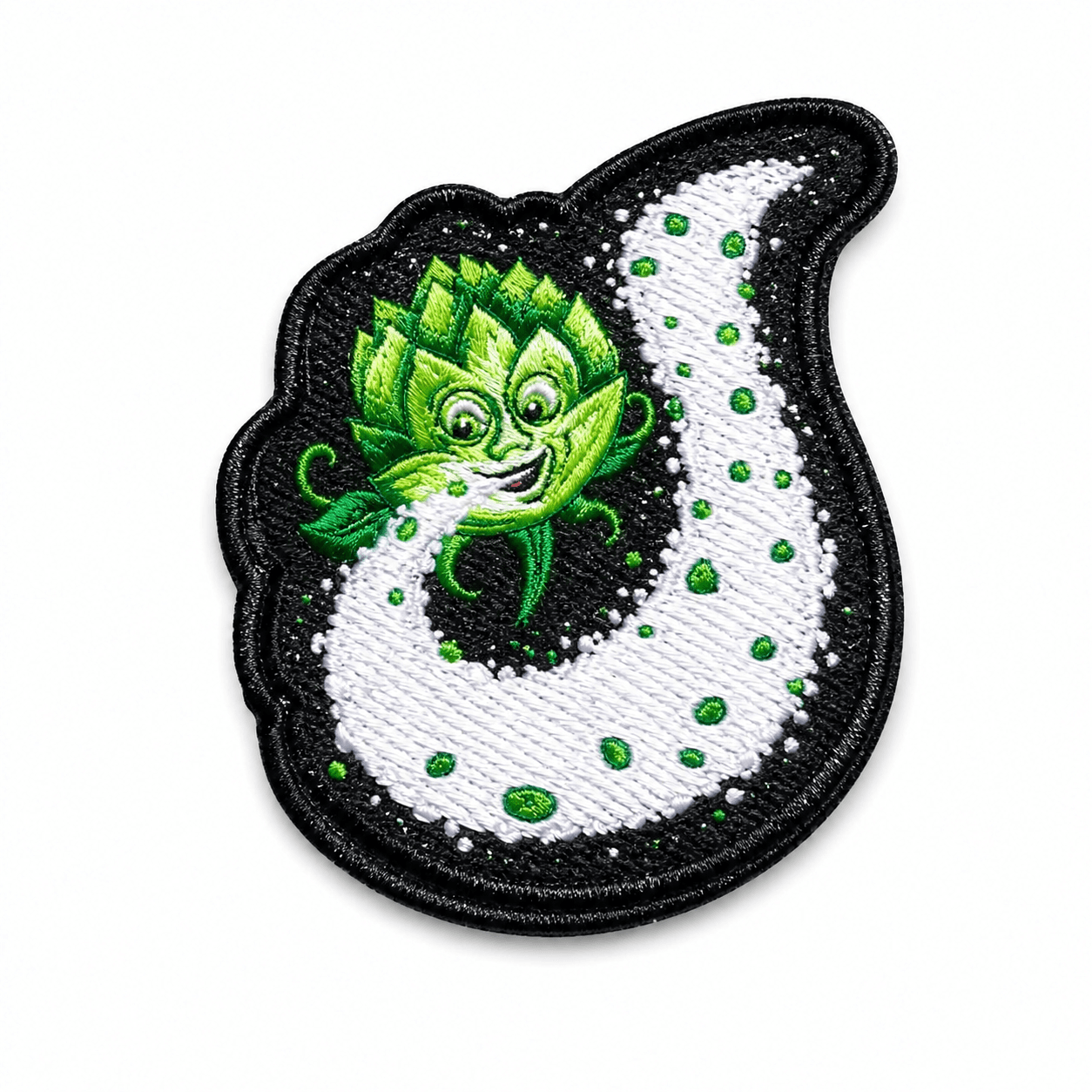 Cartoon hop character embroidered patch