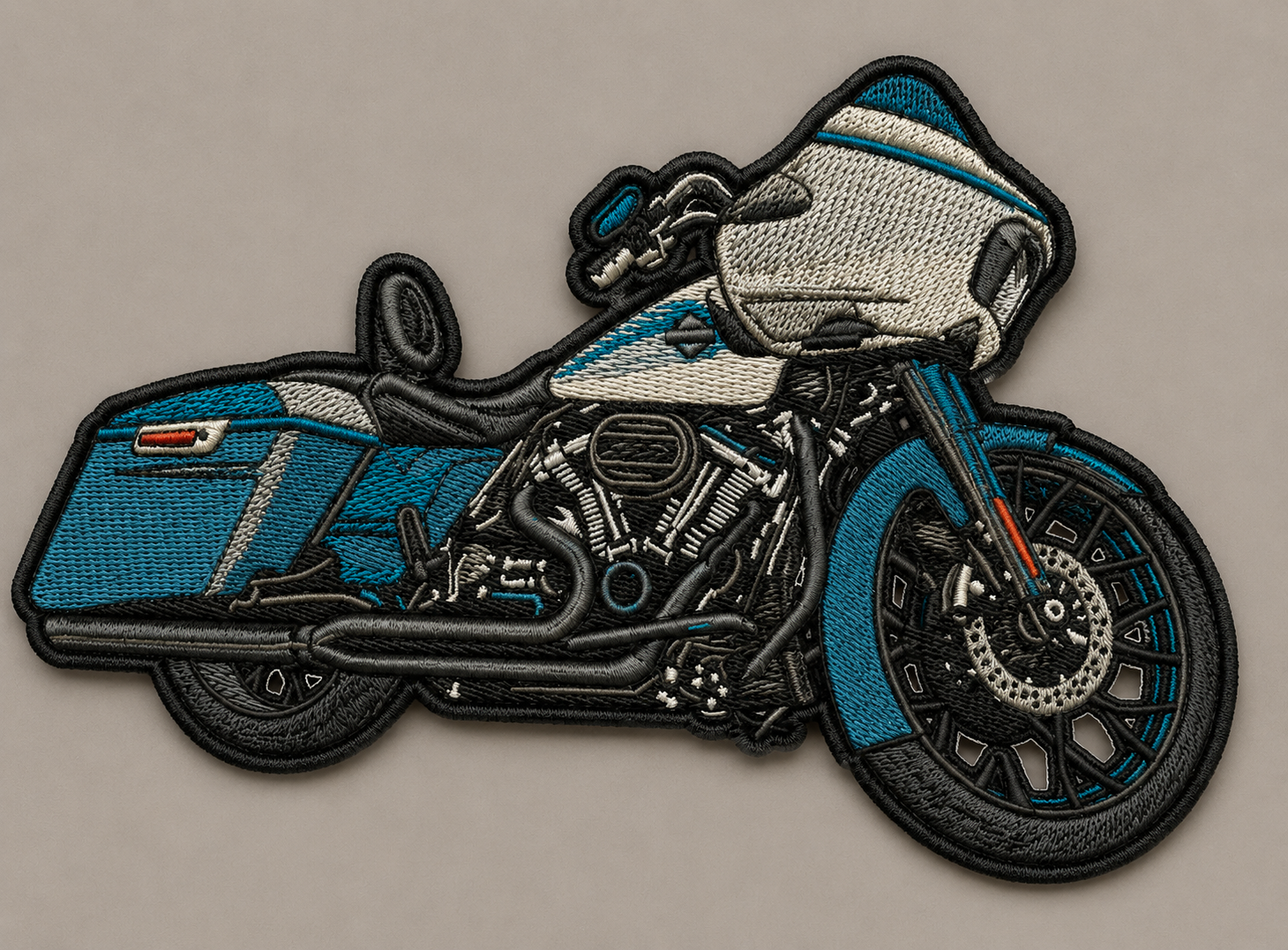 Motorcycle club embroidered back patch